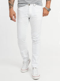 Men's Jeans – White Slim Fit