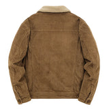 Levanor – Men’s Corduroy Jacket with Shearling Collar