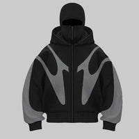 Draxen – Men’s Hoodie with Built-In Balaclava and Bold Streetwear Design