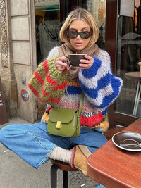 Mirah - Womens Multicolour Mohair Sweater