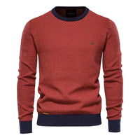 Caelen – Men’s Knit Sweater with Geometric Pattern