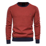 Caelen – Men’s Knit Sweater with Geometric Pattern