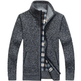Thoran – Men’s Zip Sweater with Checked Lining