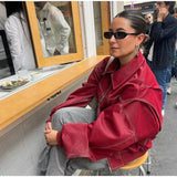 Valerique - Red Oversized Womens Jacket