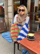 Mirah - Womens Multicolour Mohair Sweater