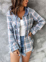 Maribell - Plaid Knit Cardigan