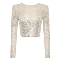 Alessia - Sequin Cropped Top