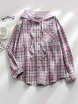 Maribell - Plaid Knit Cardigan