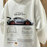 Herre Hættetrøje – Racing Print Pullover