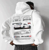 Herre Hættetrøje – Racing Print Pullover