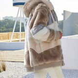 Faylura – Women’s Soft Plush Fluffy Hooded Cardigan