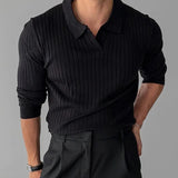 Marcellan – Men’s Long Sleeve Polo Knit Jumper