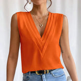 Minna - Blusa elegante senza maniche da donna
