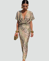 Aisling - Light Wrap Neck Dress