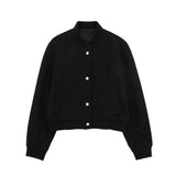 Zyrah - Womens Cropped Bomber Jacket