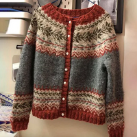 Rosaline – Dámský vintage pletený kardigan na knoflíky
