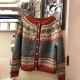 Rosaline – Dámský vintage pletený kardigan na knoflíky