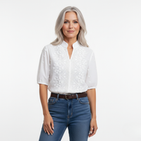 Mirellda – Bílá elegantní dámská halenka