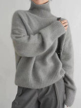 Women’s Sweater – High Neck with Long Sleeves