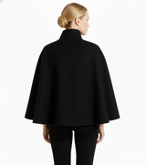 Valoria - Womens Wool Coat With High Collar And Belt