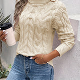 Avalyne – Women’s Cable Knit Turtleneck Jumper