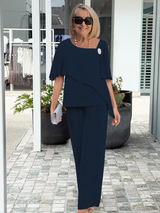 Daiselle - Elegant Two Piece Pants Set for Women