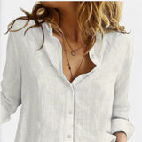 Verouxa - Women Loose Long Sleeve Shirt