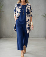 Celisse – Elegant Three Piece Floral Pants Set