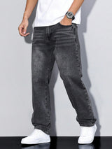 Jiren - Mens Casual Jeans Solid Colour