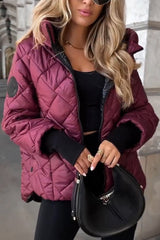 Ezmira – Women’s Quilted Jacket with Stand Collar