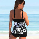 Alveria - Womens Tankini Set With Shorts And Printed Top
