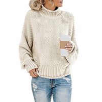 Avriel – Womens Chunky Knit Turtleneck Jumper