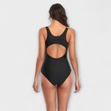 Zirellia - Womens Sporty One Piece Swimsuit Back Cut Out