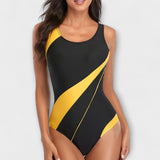 Zirellia - Womens Sporty One Piece Swimsuit Back Cut Out