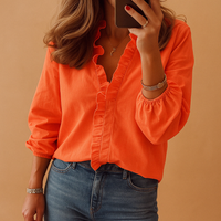 Hailey – Elegant Ruffle Womens Blouse