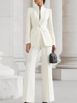 Lerisa - Womens Tailored Blazer And Trouser Suit Set