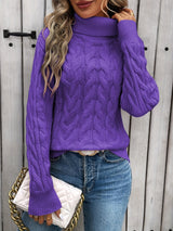 Avalyne – Women’s Cable Knit Turtleneck Jumper