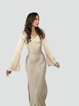Élanor – Satin Silk Maxi Evening Dress