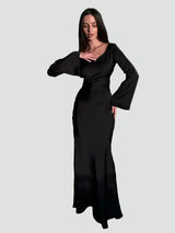 Élanor – Satin Silk Maxi Evening Dress