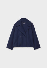 Elvarine - Women Double Breasted Short Jacket
