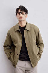 Alonzo – Men’s Collared Spring Jacket with Pockets