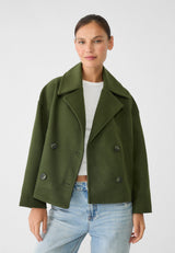 Elvarine - Women Double Breasted Short Jacket