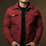 Darien – Chaqueta de primavera para hombre con cuello y mangas largas