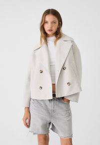 Elvarine - Women Double Breasted Short Jacket