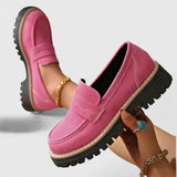 Anvera – Chunky Slip On Loafer Shoes Women