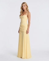 Charlotte Ruched Maxi Dress - Yellow