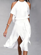 Tamora - Off Shoulder Midi Dress For Women