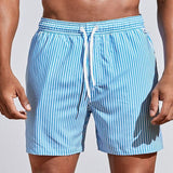 Azlano – Striped Swim Shorts Men