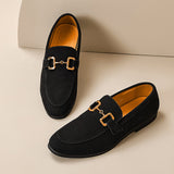 Edwarden – Mens Slip On Loafers With Metal Detail