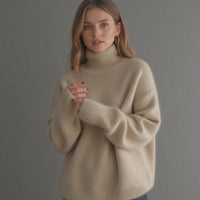 Liora – Women’s Oversized Cashmere Turtleneck Sweater